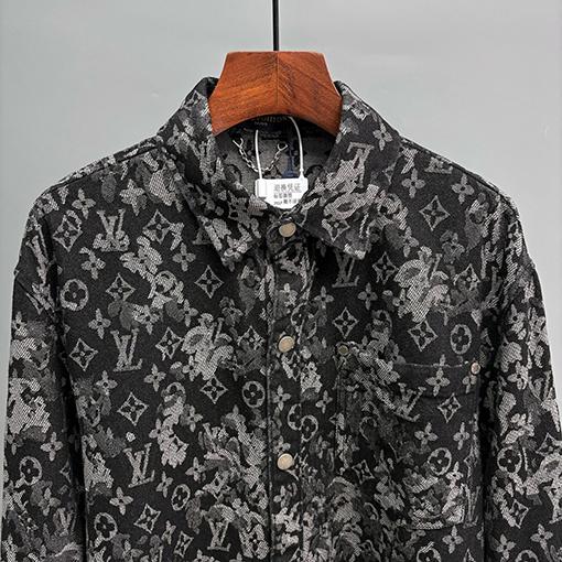 ルイヴィトン ジャカードデニム長袖シャツ