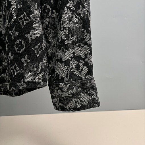 ルイヴィトン ジャカードデニム長袖シャツ