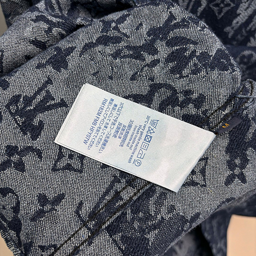 ルイヴィトン ジャカードデニム長袖シャツ