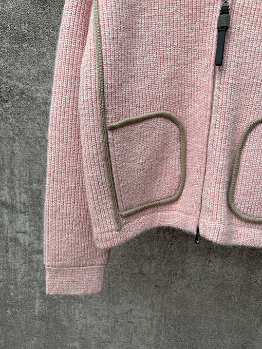 シャネル レディースピンクのカシミア混ニットカーディガン