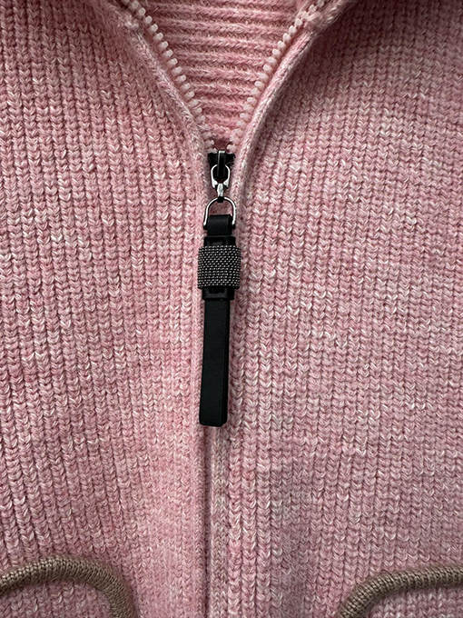 シャネル レディースピンクのカシミア混ニットカーディガン