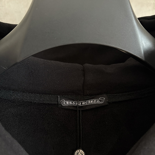 クロムハーツ 新作のフリース裏地付きジップアップスウェットシャツジャケット