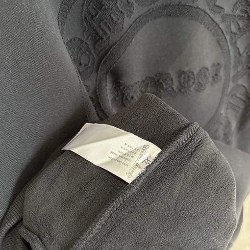 クロムハーツ 新作のフリース裏地付きジップアップスウェットシャツジャケット