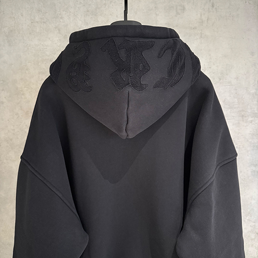 クロムハーツスーパーコピー フリース裏地のジップアップスウェットシャツジャケット