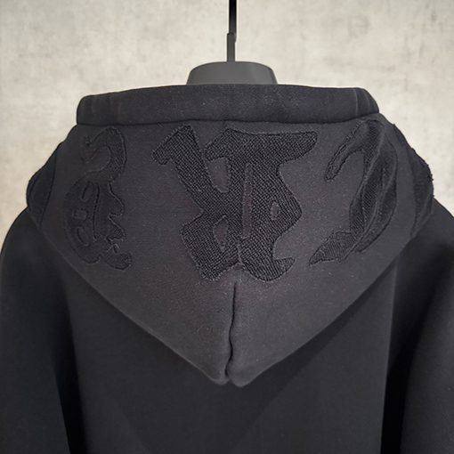 クロムハーツスーパーコピー フリース裏地のジップアップスウェットシャツジャケット