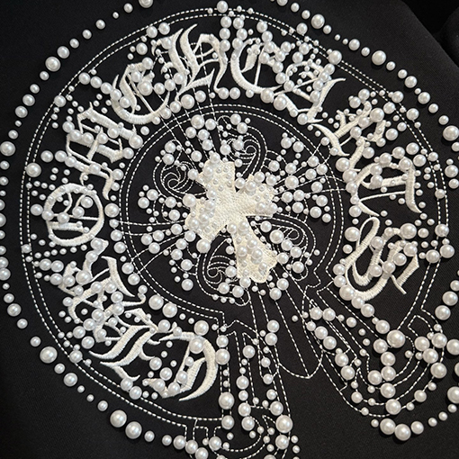 クロムハーツ 新作のクラシックフリース裏地付きジップアップスウェットシャツジャケット