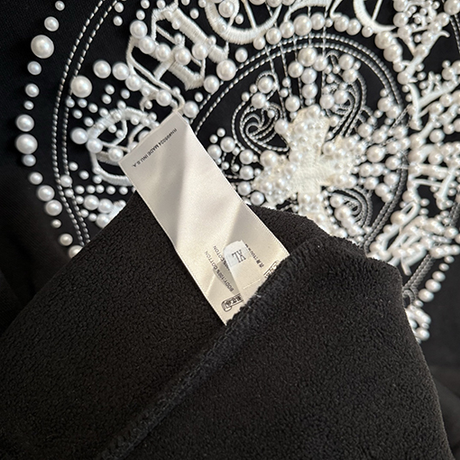 クロムハーツ 新作のクラシックフリース裏地付きジップアップスウェットシャツジャケット