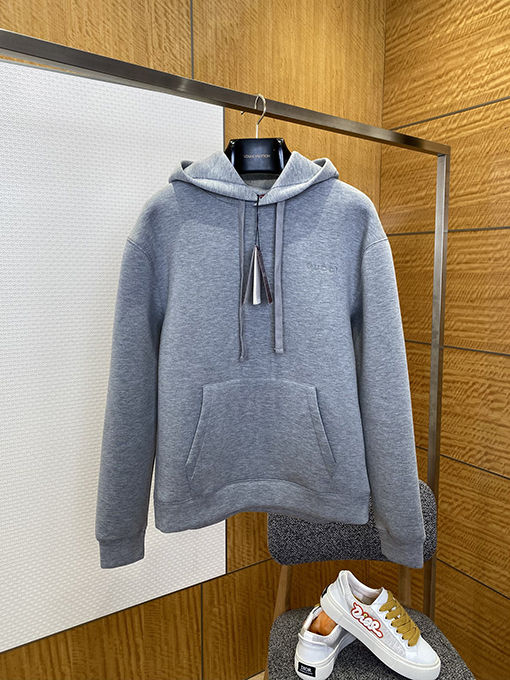 グッチ GUCCI 刺繍入りフード付きジップアップスウェットシャツジャケット