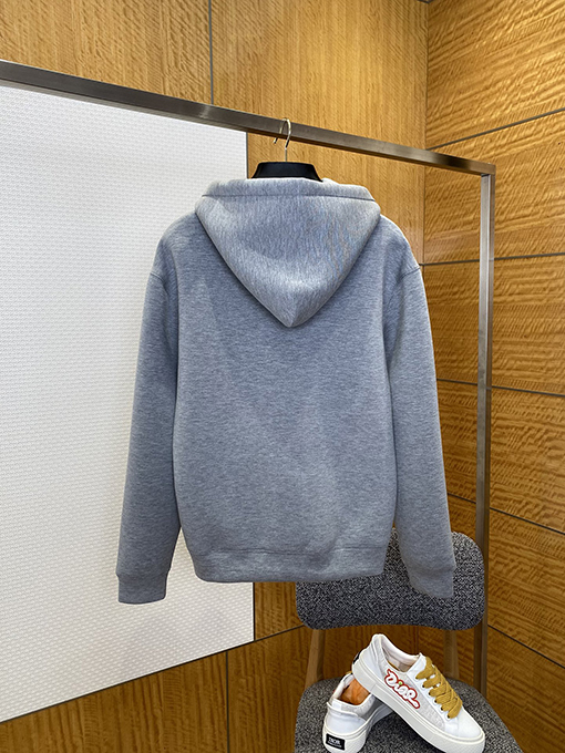 グッチ GUCCI 刺繍入りフード付きジップアップスウェットシャツジャケット