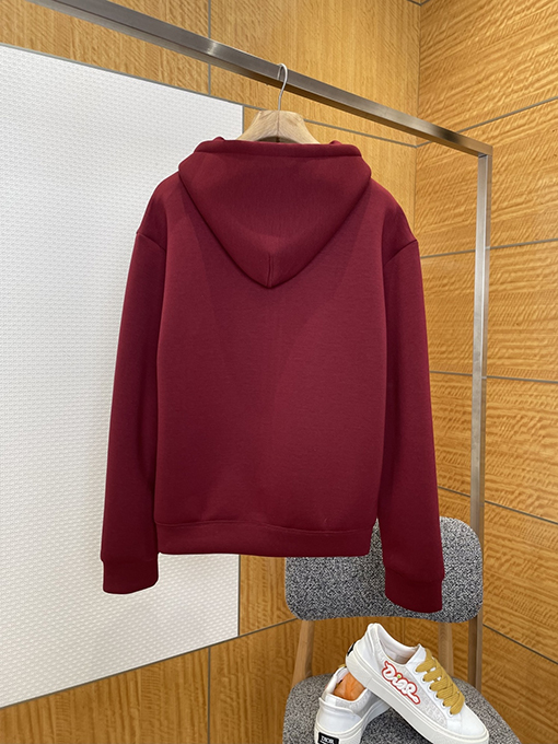 グッチ GUCCI 刺繍入りフード付きジップアップスウェットシャツジャケット