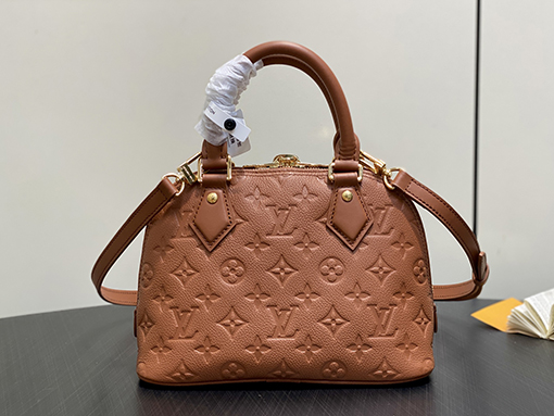 ルイヴィトン LV Alma bb クラシックなオールレザーエンボスシェルバッグ M26489 M28661