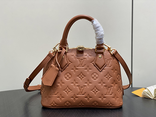 ルイヴィトン LV Alma bb クラシックなオールレザーエンボスシェルバッグ M26489 M28661