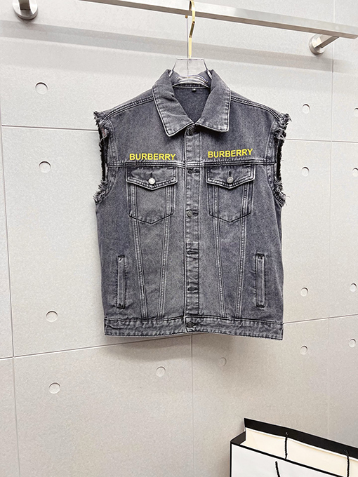 バーバリー Burberry メンズデニムベストジャケット