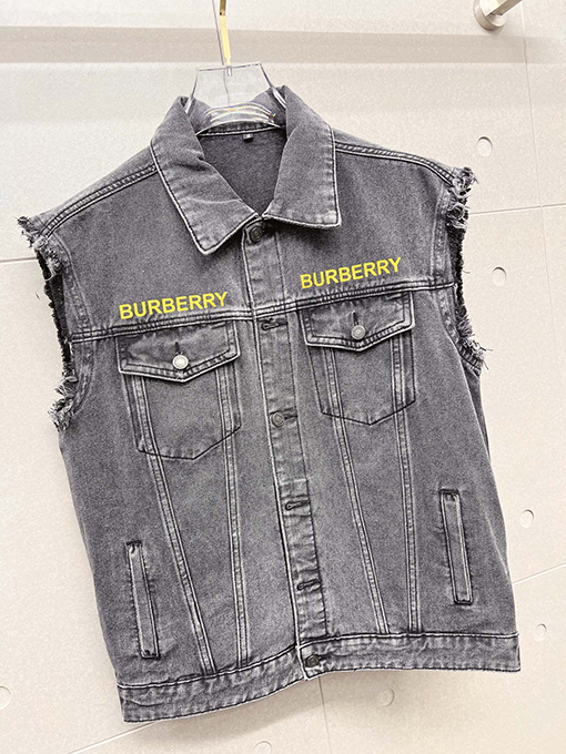 バーバリー Burberry メンズデニムベストジャケット