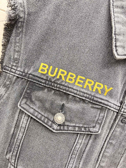 バーバリー Burberry メンズデニムベストジャケット