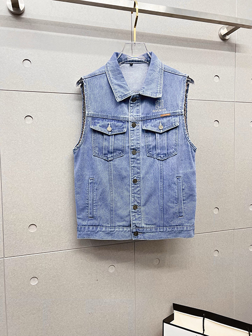ジバンシイ Givenchy 新モデルメンズデニムベストジャケット