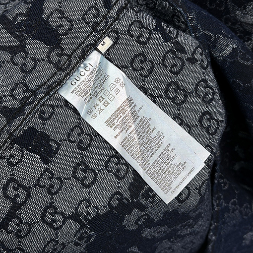グッチ ジャカードデニムシャツ