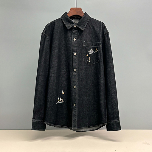 ルイヴィトン 新モデル刺繍デニムシャツ