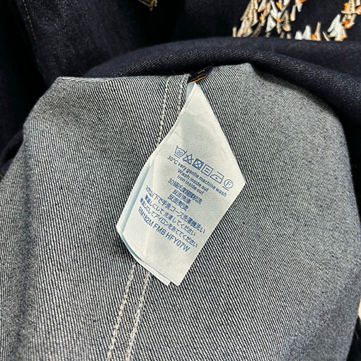 ルイヴィトン 新モデル刺繍デニムシャツ