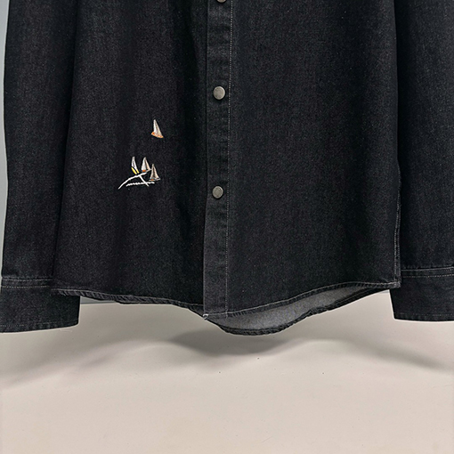 ルイヴィトン 新モデル刺繍デニムシャツ