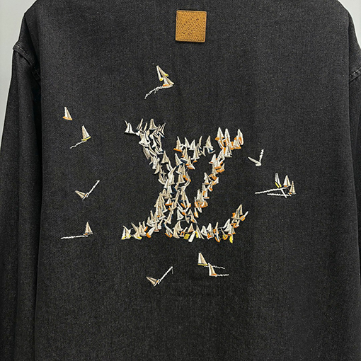 ルイヴィトン 新モデル刺繍デニムシャツ