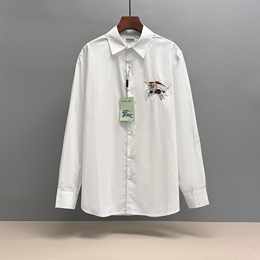 バーバリー 刺繍ロゴ長袖シャツ