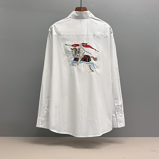 バーバリー 刺繍ロゴ長袖シャツ