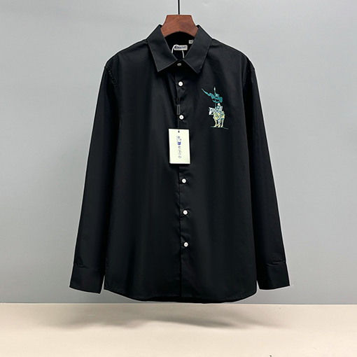 バーバリーコピー 太めのストラッププリントシャツ