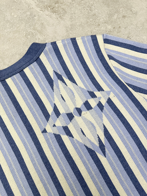 ルイヴィトン ストライプジャカードウールニットカーディガン