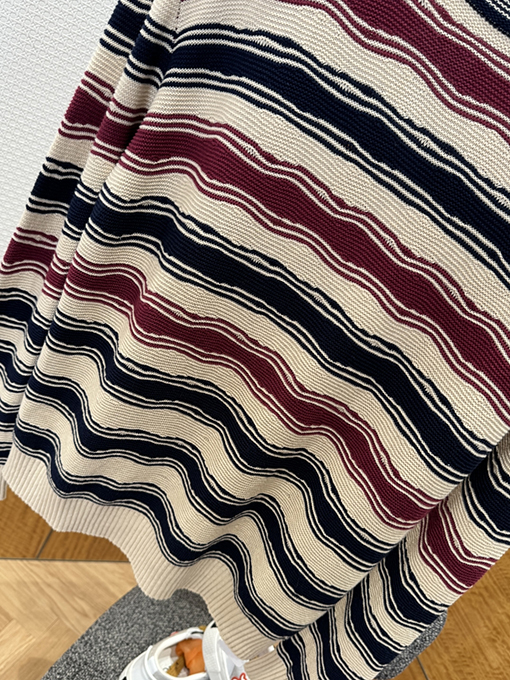 ボッテガヴェネタコピー ストライプニット長袖スウェットシャツ