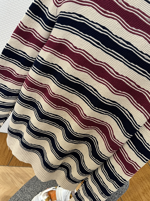 ボッテガヴェネタコピー ストライプニット長袖スウェットシャツ