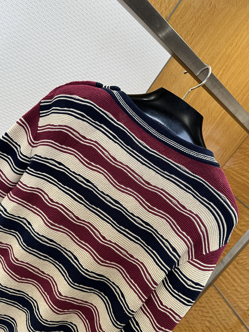 ボッテガヴェネタコピー ストライプニット長袖スウェットシャツ