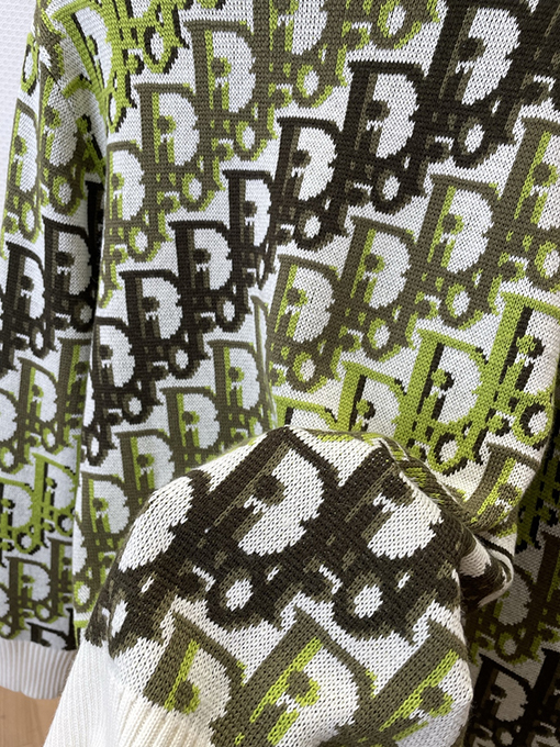 ディオールスーパーコピー 全面ジャカードクルーネックセーター