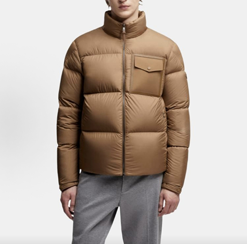 モンクレールコピー パッチワークポケットスタンドカラーダウンジャケット