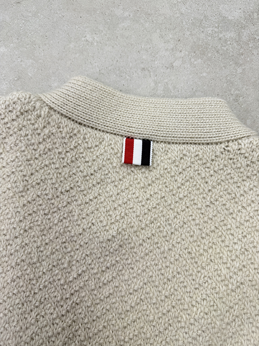 トムブラウン カラーブロックストライプカーディガン