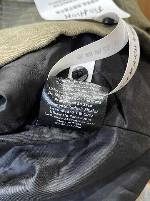 クロムハーツ メタル装飾のスタンドカラージャケット