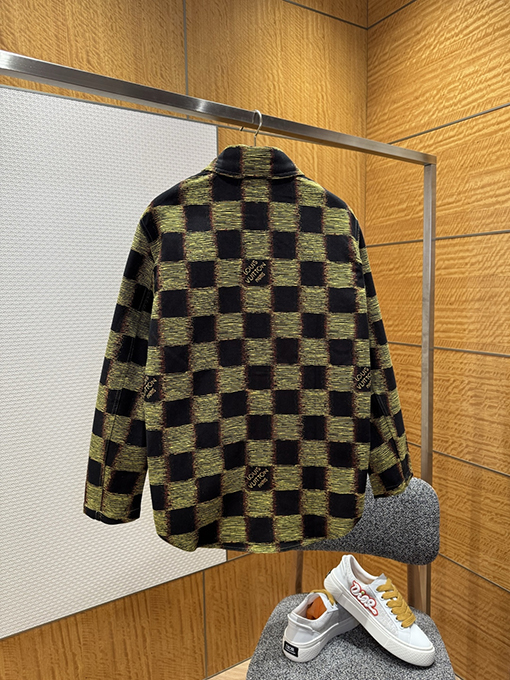 ルイヴィトン モザイクチェック柄ジャカード長袖ジャケット