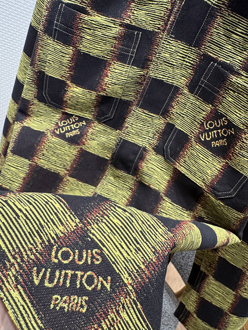 ルイヴィトン モザイクチェック柄ジャカード長袖ジャケット