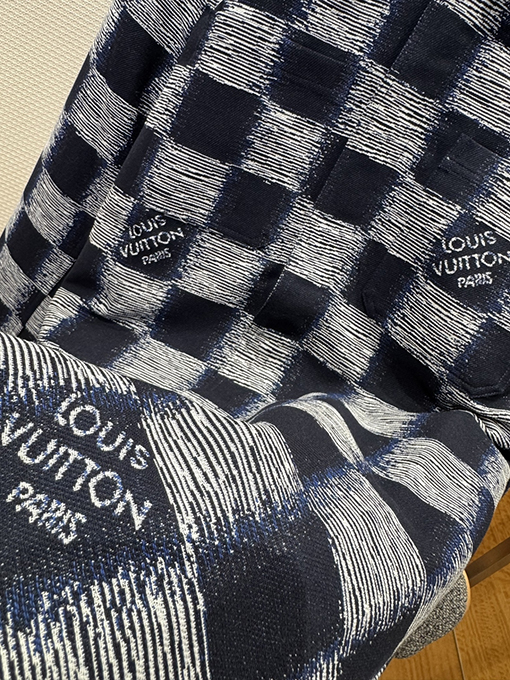 ルイヴィトン モザイクチェック柄ジャカード長袖ジャケット