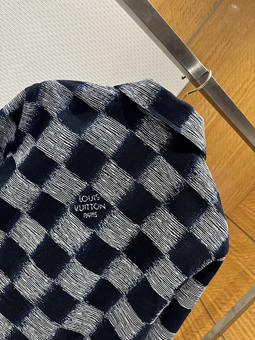 ルイヴィトン モザイクチェック柄ジャカード長袖ジャケット