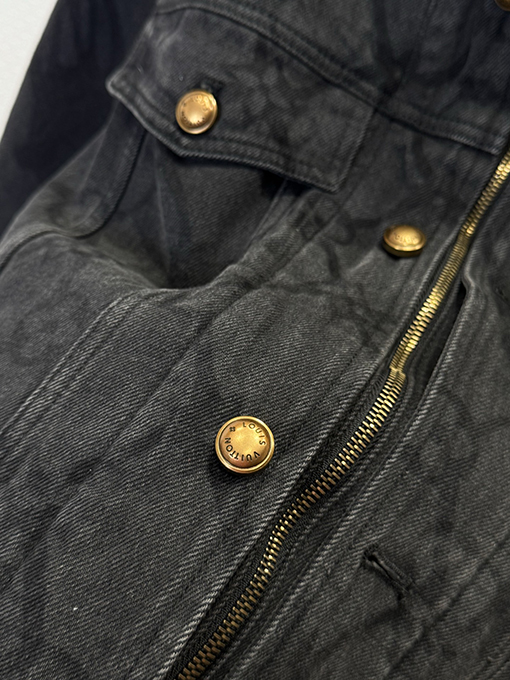 ルイヴィトン プリントジップアップフードジャケット