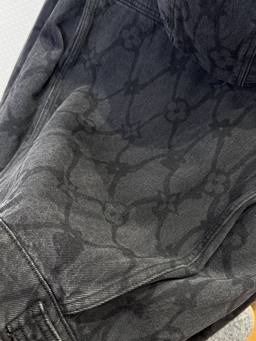 ルイヴィトン プリントジップアップフードジャケット