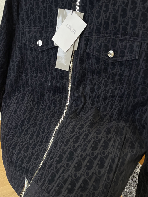 ディオール 全面ジャカードのフード付きジャケット