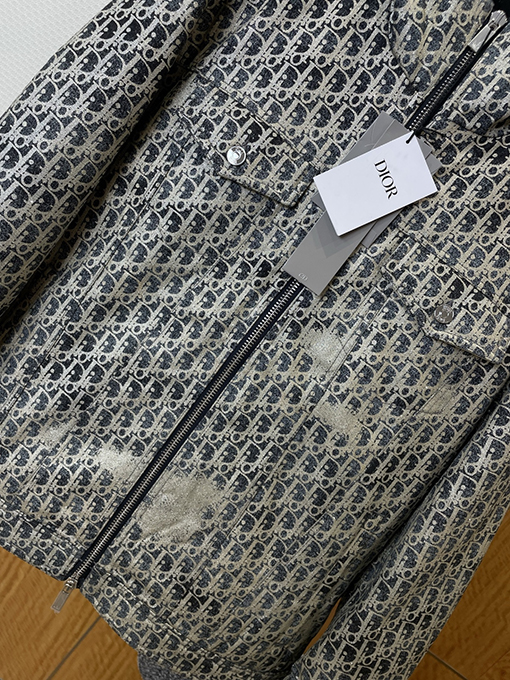 ディオール 全面ジャカードのフード付きジャケット