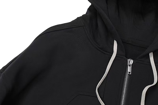 リックオウエンスコピー スタイリッシュなジップアップフード付きスウェットシャツ