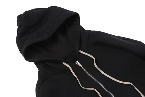 リックオウエンスコピー スタイリッシュなジップアップフード付きスウェットシャツ