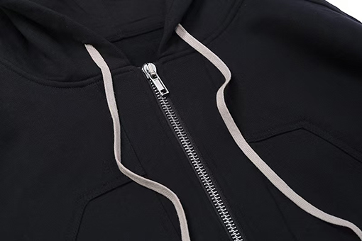 リックオウエンスコピー スタイリッシュなジップアップフード付きスウェットシャツ