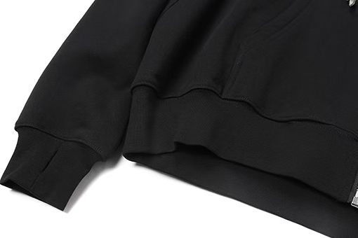 リックオウエンスコピー スタイリッシュなジップアップフード付きスウェットシャツ