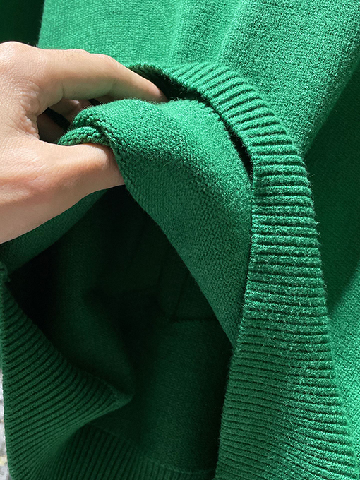 クロムハーツ ジャカードバック＆レザーパッチワークカフスセーター