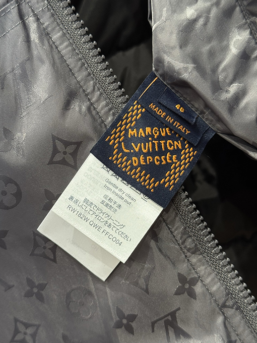 ルイヴィトンスーパーコピー 全面プリントのジッパーダウンジャケット